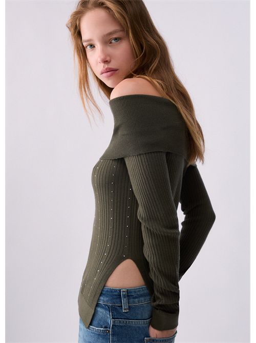 Maglia in lana con scollo bardot LIU JO | WF6099MA77Q/90510